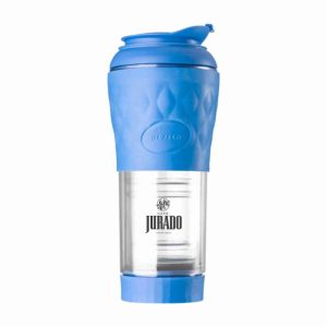 CAFETERA PRENSA FRANCESA E INFUSOR DE TÉ – DE VIAJE – Azul Real