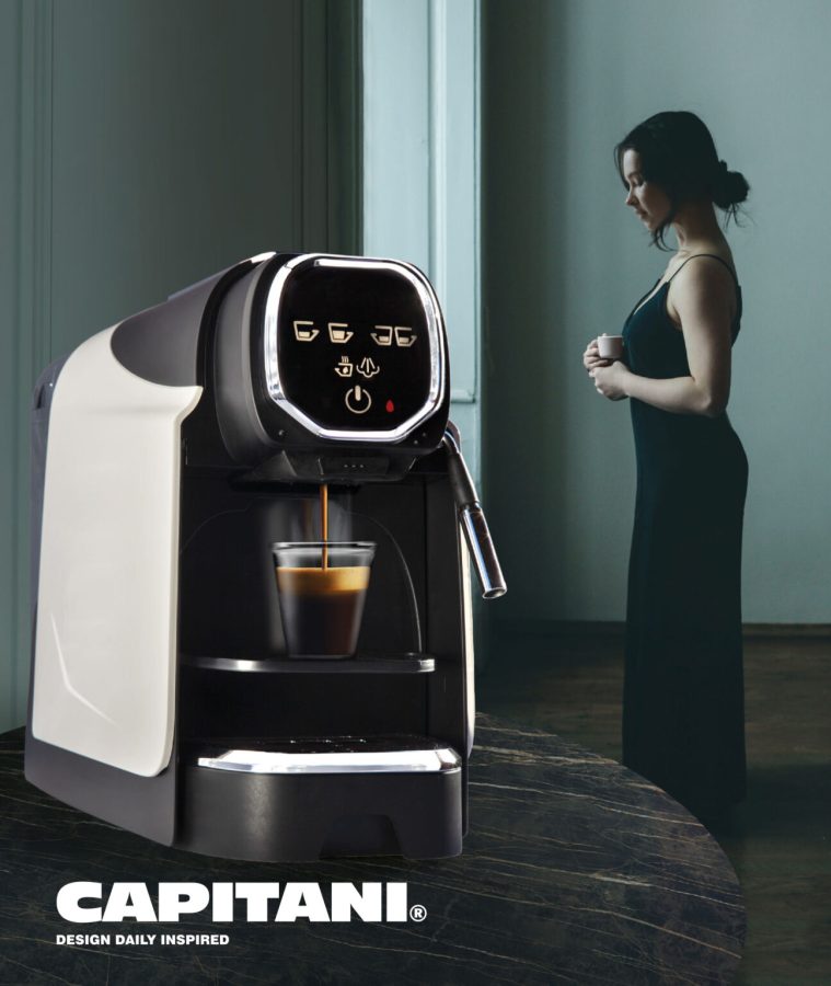 Cafetera de cápsula LARIO con vaporizador Capitani ITALY sistema Nespresso®  con 80 Cápsulas de Regalo - Café Jurado