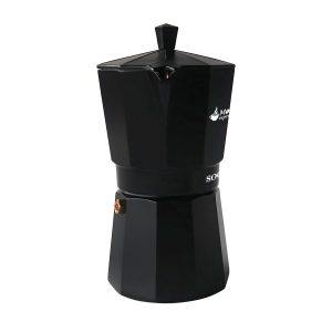CAFETERA MOKAESPRESSO SOGO INDUCCION 12 TAZAS 750ML NEGRA - Imagen 3