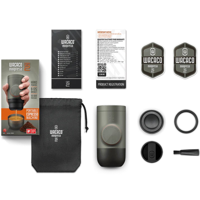 Cafetera Espresso Portátil WACACO® MINIPRESSO GR2 para café MOLIDO - Imagen 4
